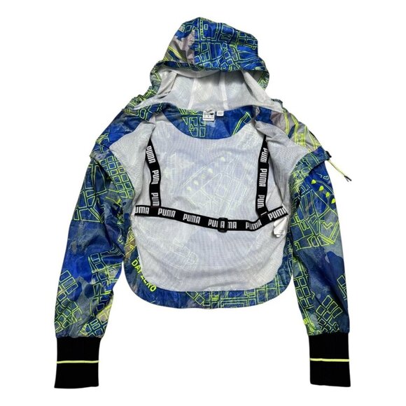 PUMA x CENTRAL SAINT MARTINS Day Zero Crop Running Workout Jacket Womens Small - Picture 9 of 11